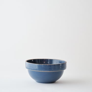 Blue Stoneware Mixing Bowl 