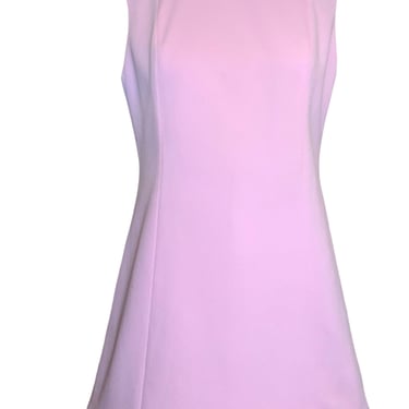 Fred Rothschild 60s Bubblegum Pink Shift Dress with Amber Embellished Collar & Hem