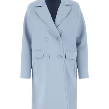 Weekend Max Mara Woman Light-Blue Jersey Plinio Coat