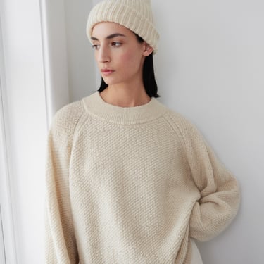 Skinny Rib Hat in Natural