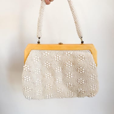 Vintage 1960s John Wind Beaded Handbag 