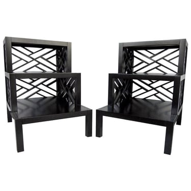 Chic Pair of Telephone or Side Tables