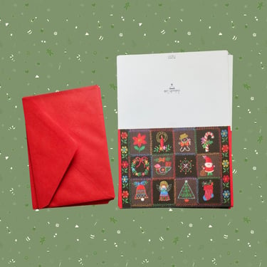 Vintage Christmas Cards - Holiday Greeting Card Set with Envelopes - Ambassador Hallmark Made in USA - 1970s 1980s Era Ephemera 