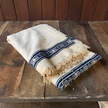 Vintage 1980s Turkish Woven Blanket Throw 