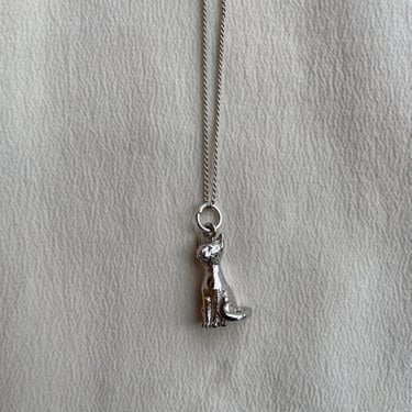 sitting cat charm necklace N006