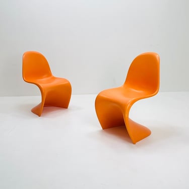 Set of 2 Space Age chairs by Verner Panton for Fehlbaum production, 1970s 