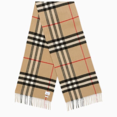 Burberry Cashmere Scarf With Check Motif