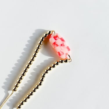 Dainty Stackable Bracelets for Women, Oval Polymer Clay Bracelet, 9