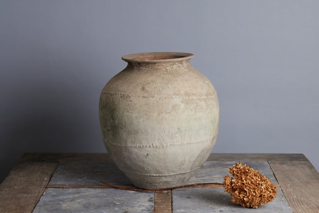 Large Terra Cotta Water Jar Michael Trapp West Cornwall, CT