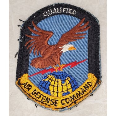 Original Vietnam War Embroidered Uniform Patch Qualified Air Defense Command #13 