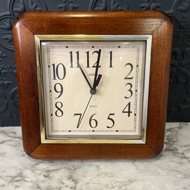 Vintage Wood Sunbeam Wall Clock
