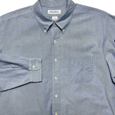 Vintage USA Made Brooks Brothers Button-Down Oxford Shirt ~ 18 - 37 / XXL ~ 100% Cotton ~ OCBD ~ Original Polo Shirt 