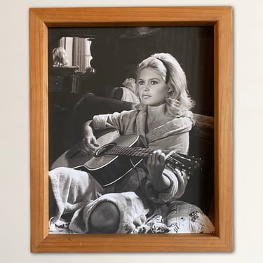 Brigitte Bardot Playing Guitar