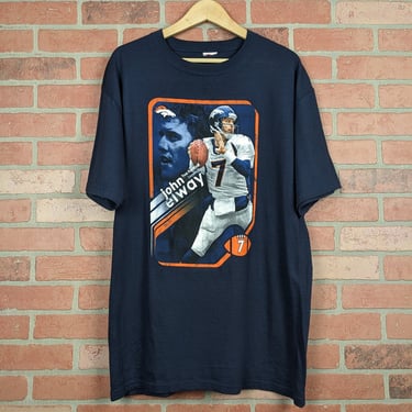 Vintage 90s NFL Denvver Broncos John Elway ORIGINAL Football Tee - Extra Large 