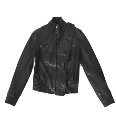 Patrizia Pepe Leather Moto Jacket