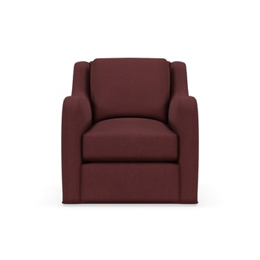 Abbie Swivel Chair - Burgundy