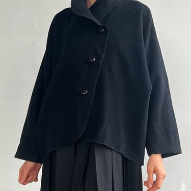 Black Felted Wool Art2Wear Jacket (S)