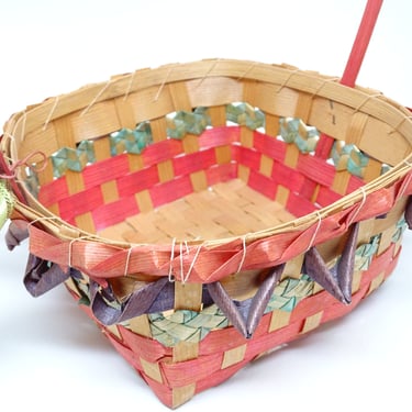 Vintage 1950's Woven Easter Basket, 
