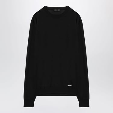 Prada Black Recycled Silk Jumper Men