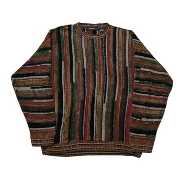 Vintage Coogi Inspired Crewneck Pullover Sweater | Retro Fashion Clothing Streetwear | Size XL | Cosby Sweater  | Knitted Sweater 