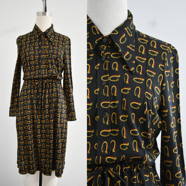 1970s Diane Von Furstenberg Knit Shirt Dress 