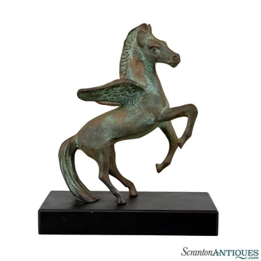 Vintage Art Deco Bronze Pegasus Desk Sculpture