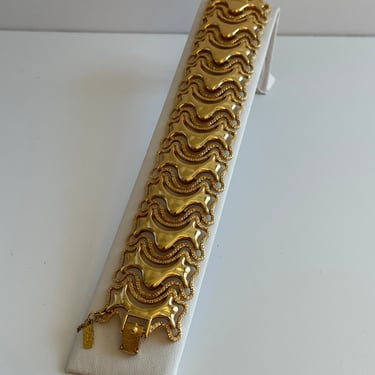 1974 Gold Mandira Bracelet by Monet