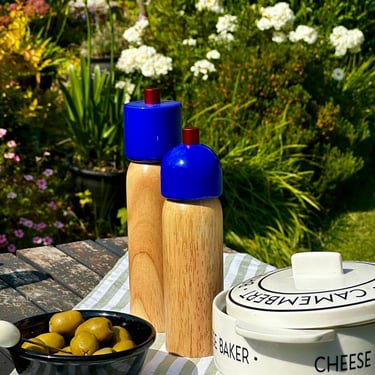 Navy &amp; Red Salt &amp; Pepper Grinder