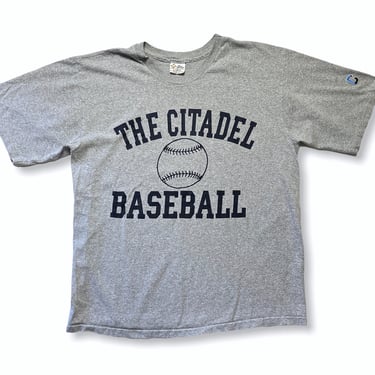 Vintage 1970s/1980s THE CITADEL Baseball T-Shirt ~ XL ~ Single Stitch ~ College ~ Soft ~ Cotton / Rayon ~ 70s / 80s ~ South Carolina 