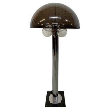 Mid-Century Modern Mushroom Chrome Floor Lamp 
