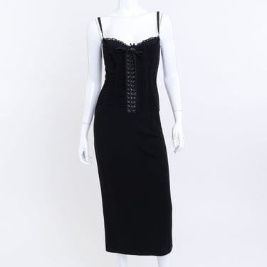 2001 F/W Lace-Up Corset Dress