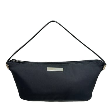 Vintage Gucci Black Nylon Boat Pochette