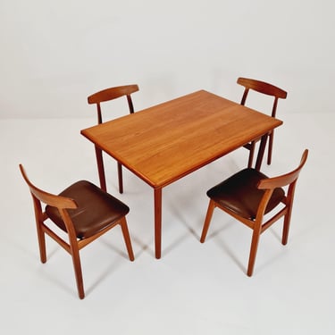 Mid century Danish teak dining table by A.M, 1960s 