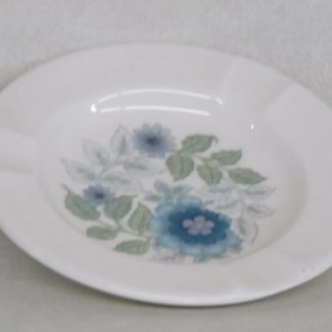Wedgwood Bone China Clementine R4445 Blue White Floral Ash Tray Dish 3369B