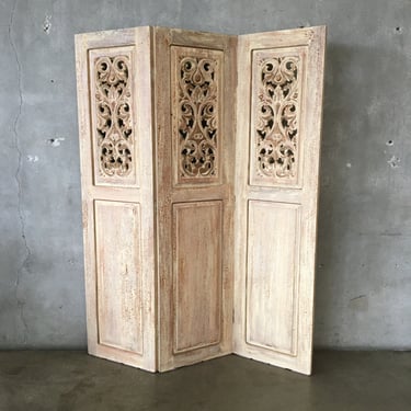 Wood Room Divider Or Changing Screen