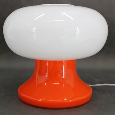 1970s Stepan Tabery Glass Mushroom Table Lamp, Czechoslovakia 