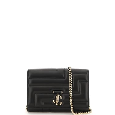 Jimmy choo varenne quilted nappa leather crossbody bag