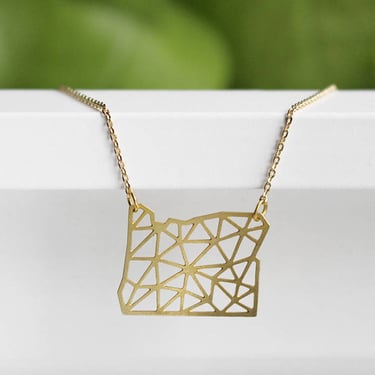 Oregon Geometric Necklace