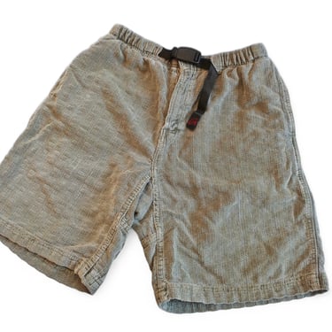 Gramicci shorts / corduroy shorts / 1990s Gamicci belted corduroy pattern elastic waist adventure shorts Medium 