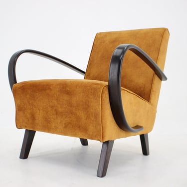 1950s Jindrich Halabala Restored Armchair, Czechoslovakia 