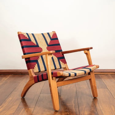 Mid Century, Armchairs, Lounge Chair, hardwood furniture, Danish modern, Handcrafted, handwoven, pattern, arm chair, accent chair, ski, mcm 