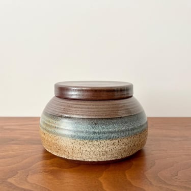 Ron Judd Studio Pottery Lidded Jar - California Mid Century Craft 