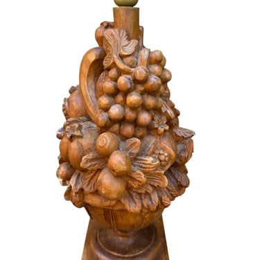Carved French Lamp