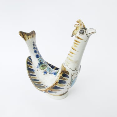 Ceramic Tonala Rooster Bird from Mexico 