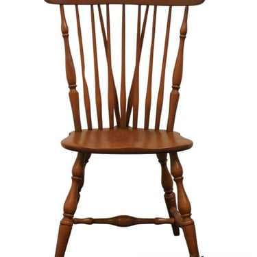 HEYWOOD WAKEFIELD Solid Maple Colonial Early American Duxbury Windsor Dining Side Chair 205-11 - Cinnamon Finish 