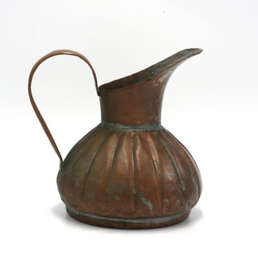 vintage copper pitcher 