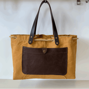 by elke WWII Canadian Canvas Drawstring Tote