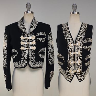 Mariachi Charro Jacket // vintage 70s cropped 1970s boho