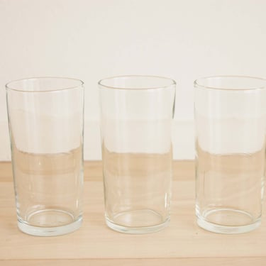 Set of 3 Libbey Glass Company Clear Tumblers 
