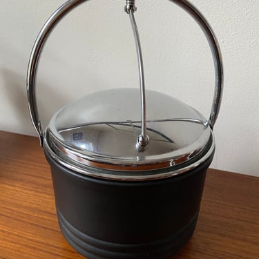 Mid century ice bucket Danish modern barware 